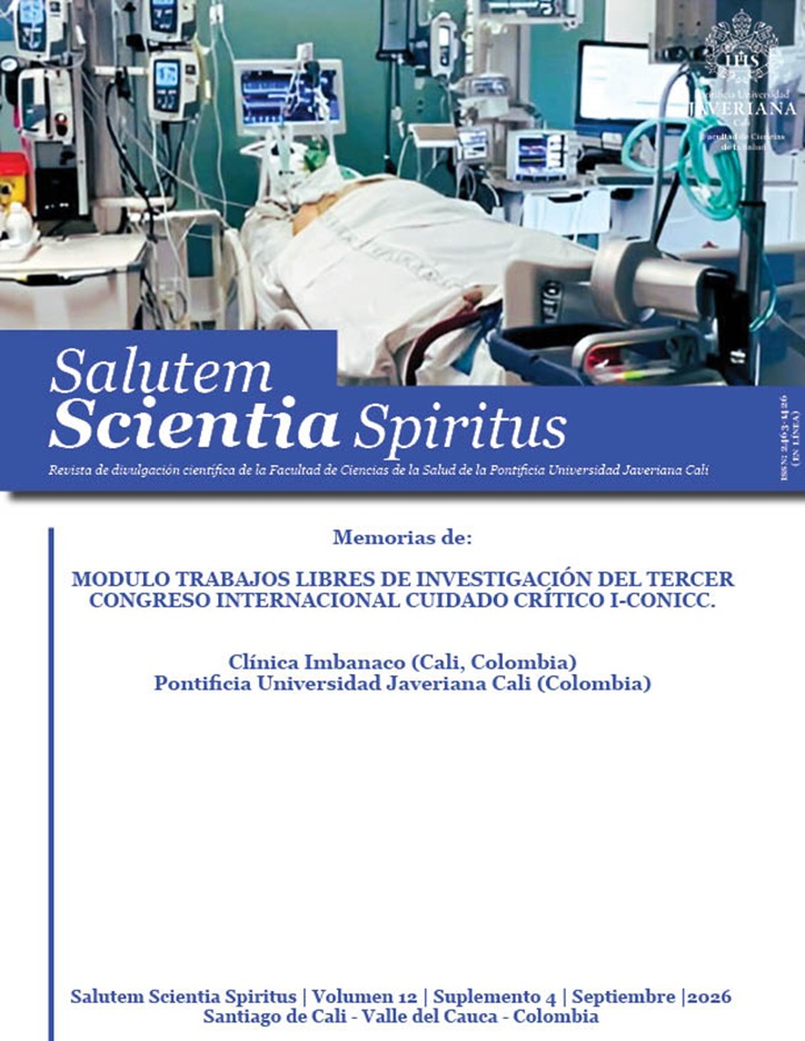 					Ver Vol. 12 Núm. 3 (2026): Revista Salutem Scientia Spiritus (Suplemento 4)
				