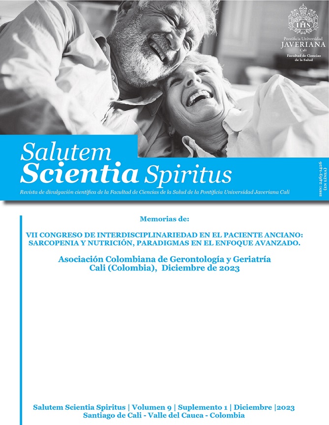 					Ver Vol. 9 Núm. 3 (2023): Revista Salutem Scientia Spiritus (Suplemento 1)
				