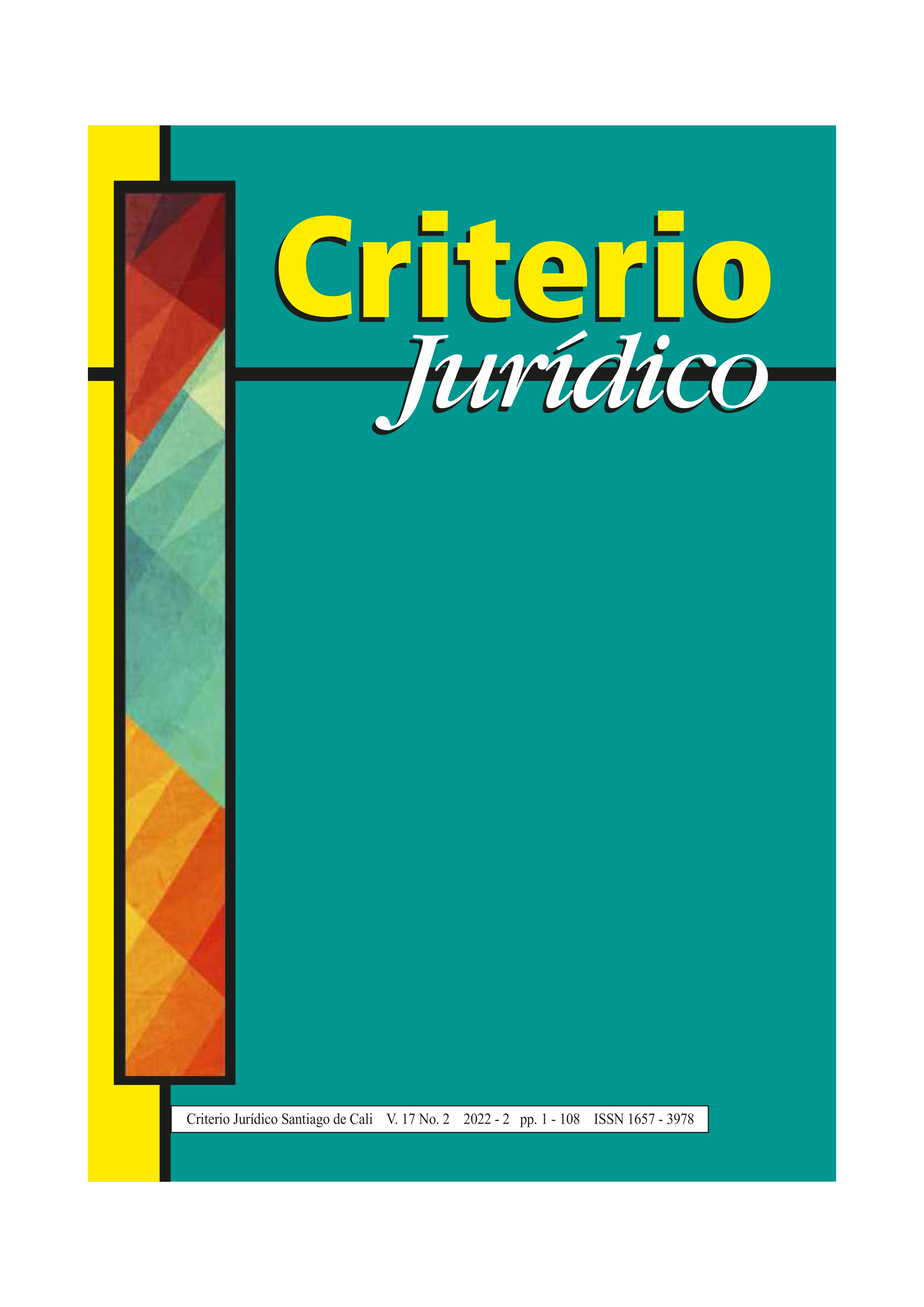 					View Vol. 17 No. 2 (2022): Criterio Jurídico
				